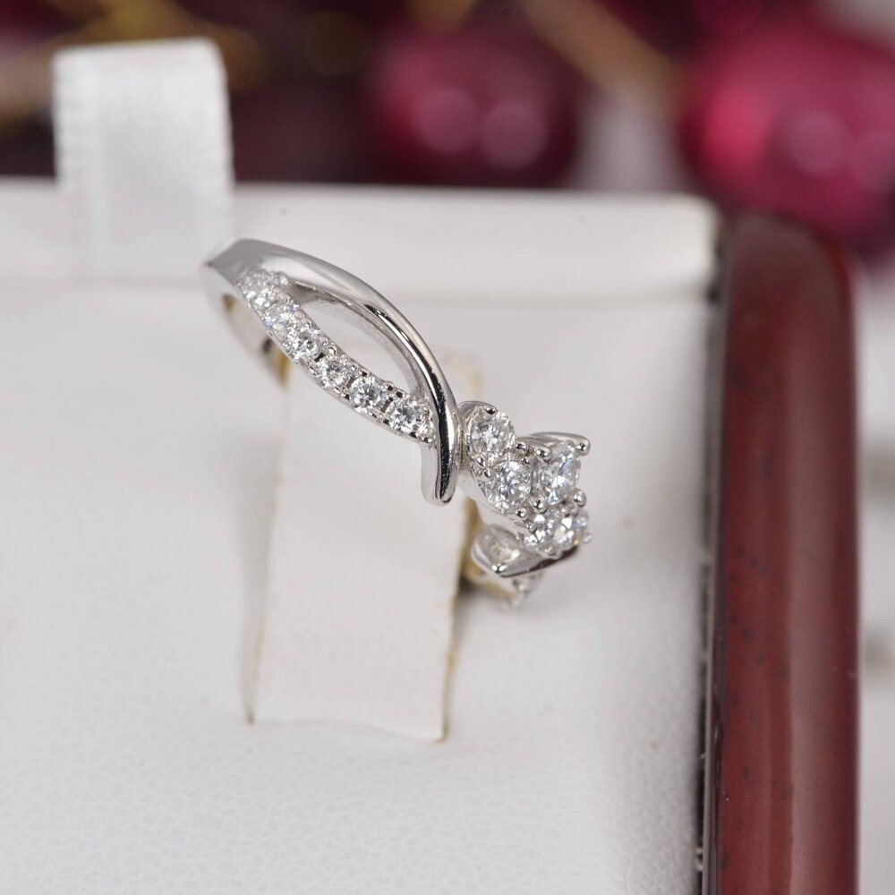 Certified Moissanite Ring Guard Enhancer Band Ring 925 - Picture 11 of 16